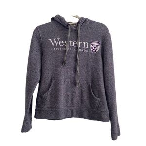 Western University purple hoodie size medium